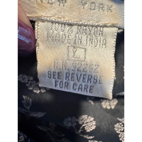 Vintage 80s SABRILA New York Floral Button Front Maxi Dress Large - Elaine Style - Picture 10 of 11